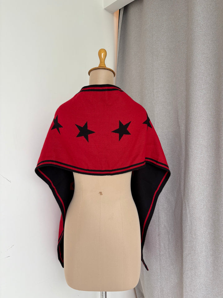 Givenchy Star Wool Reversible  Stole