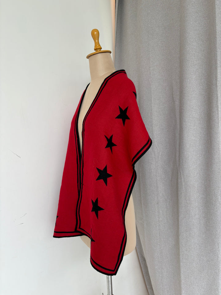Givenchy Star Wool Reversible  Stole