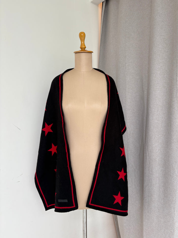 Givenchy Star Wool Reversible  Stole