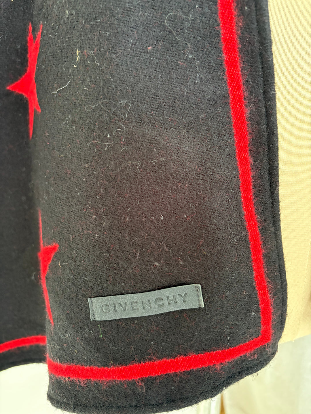 Givenchy Star Wool Reversible  Stole