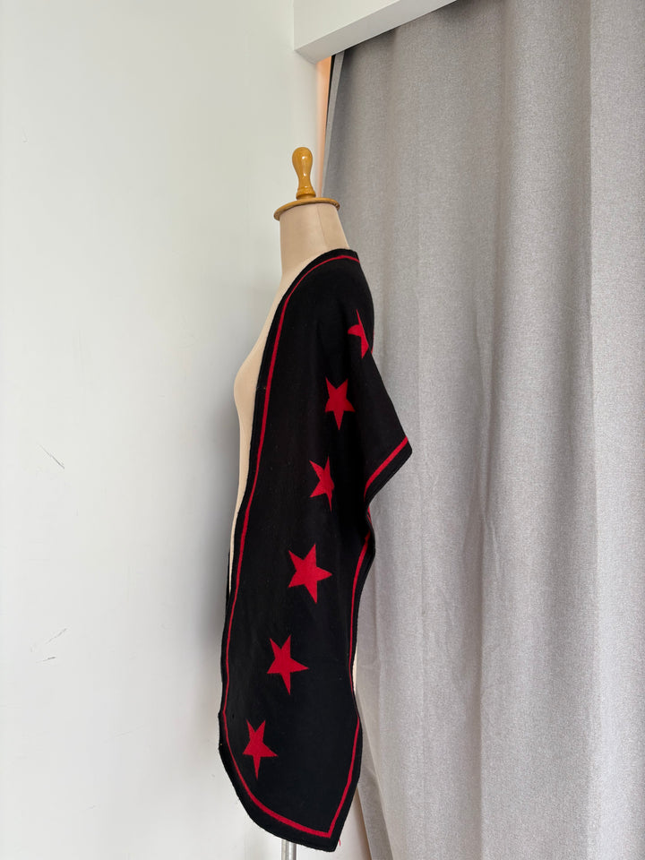 Givenchy Star Wool Reversible  Stole