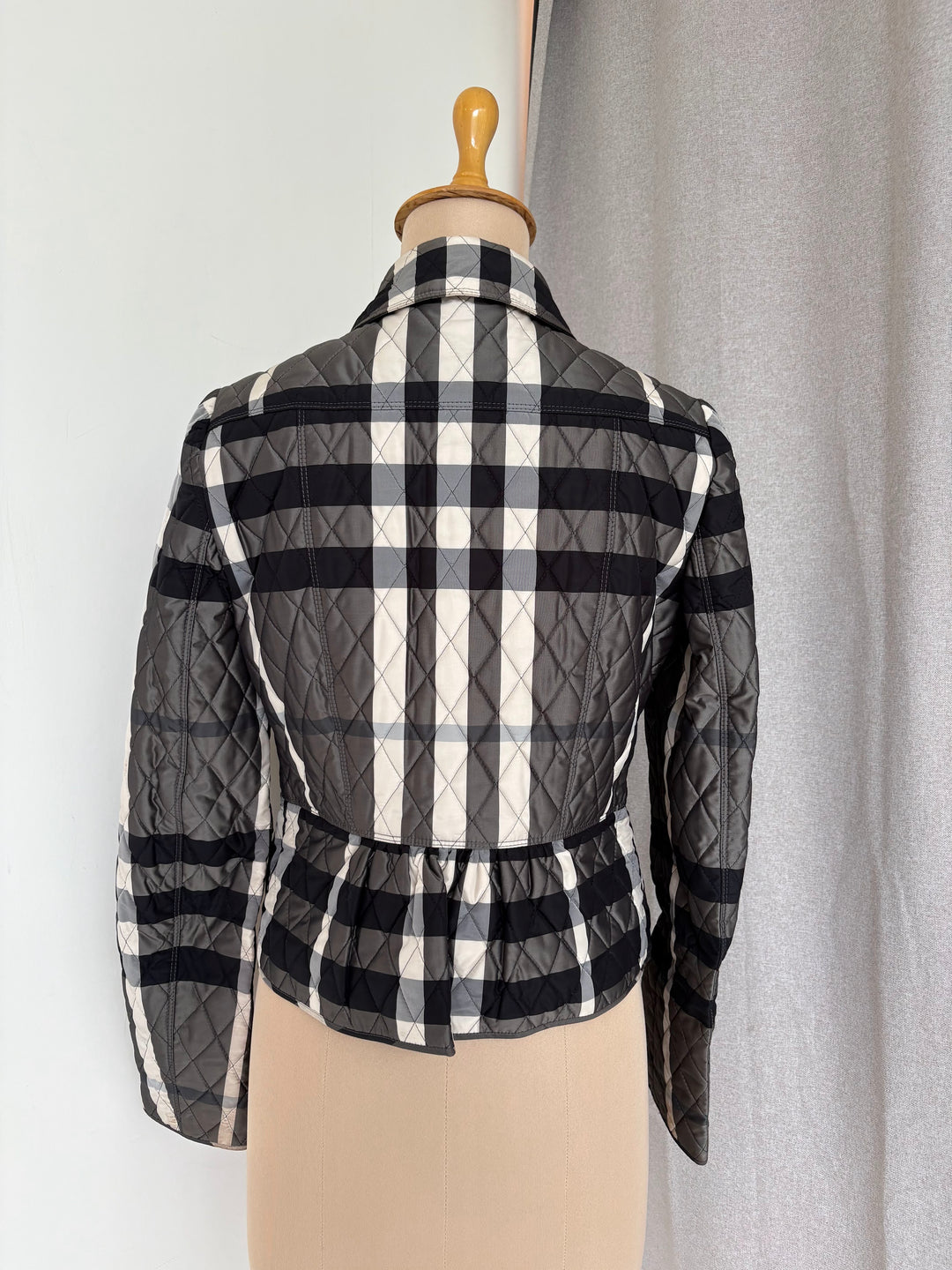 Burberry Plaid Print Utility Jacket UK 4