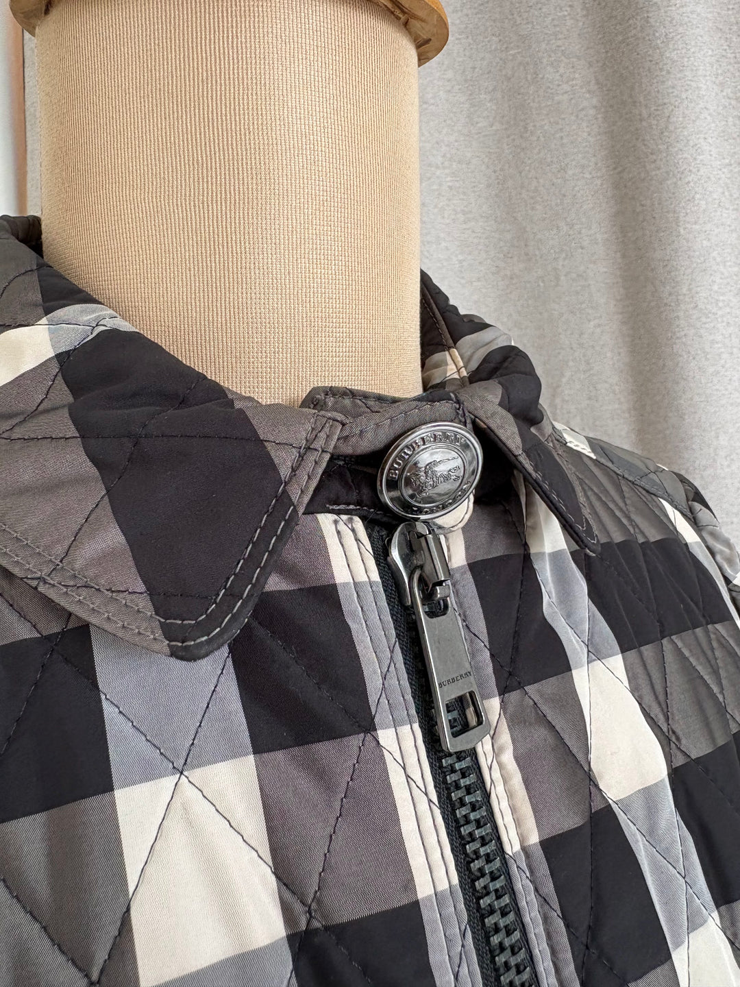 Burberry Plaid Print Utility Jacket UK 4