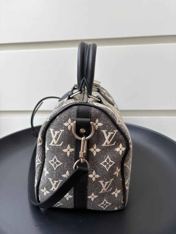 Louis Vuitton Monogram Jacquard Denim Speedy Bandoulière 25 bag