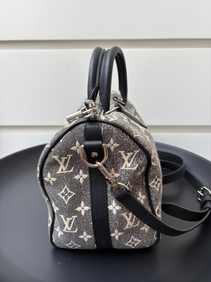 Louis Vuitton Monogram Jacquard Denim Speedy Bandoulière 25 bag