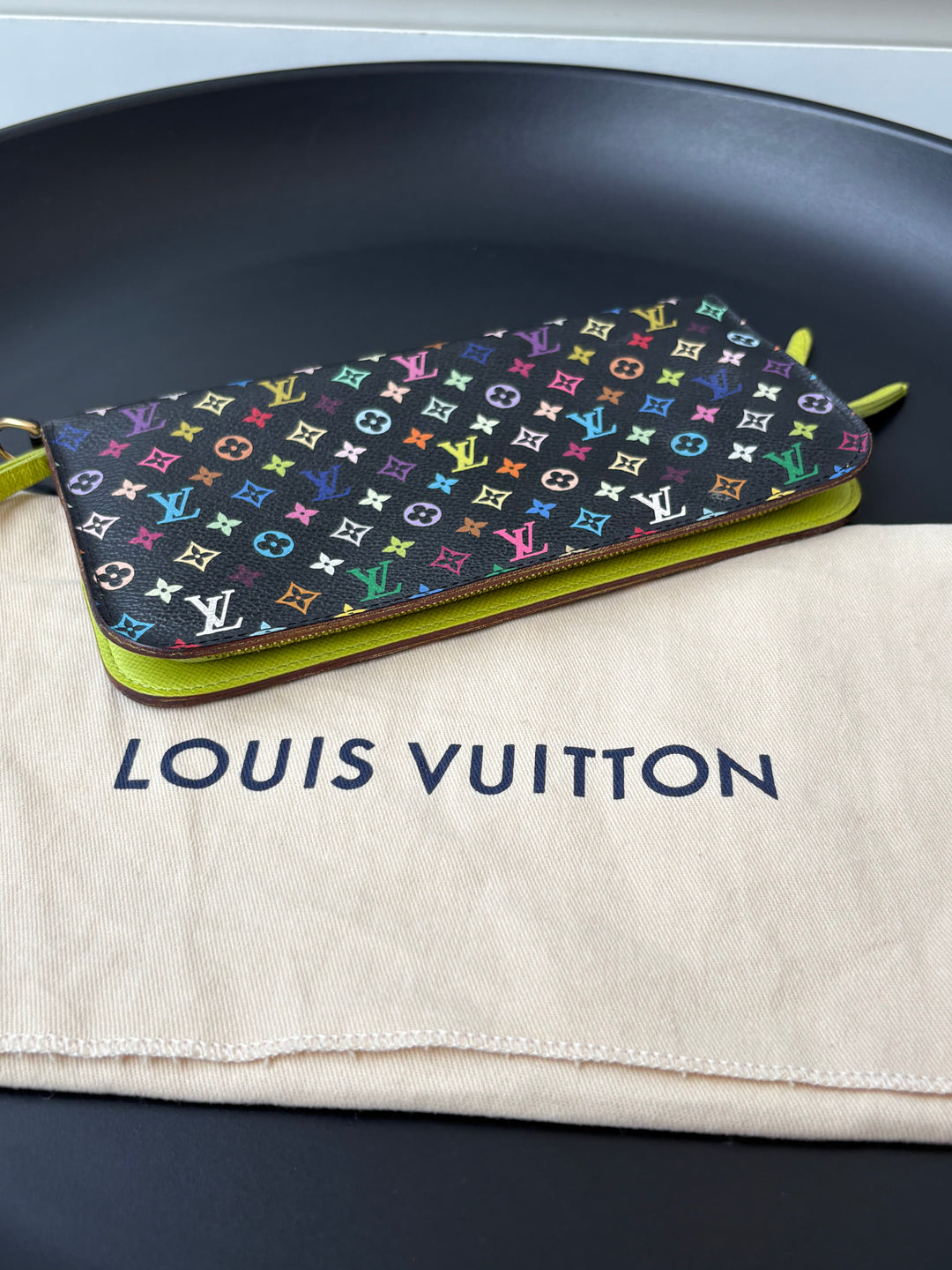 Louis Vuitton Monogram Multicolor Insolite Wallet Black Grenade
