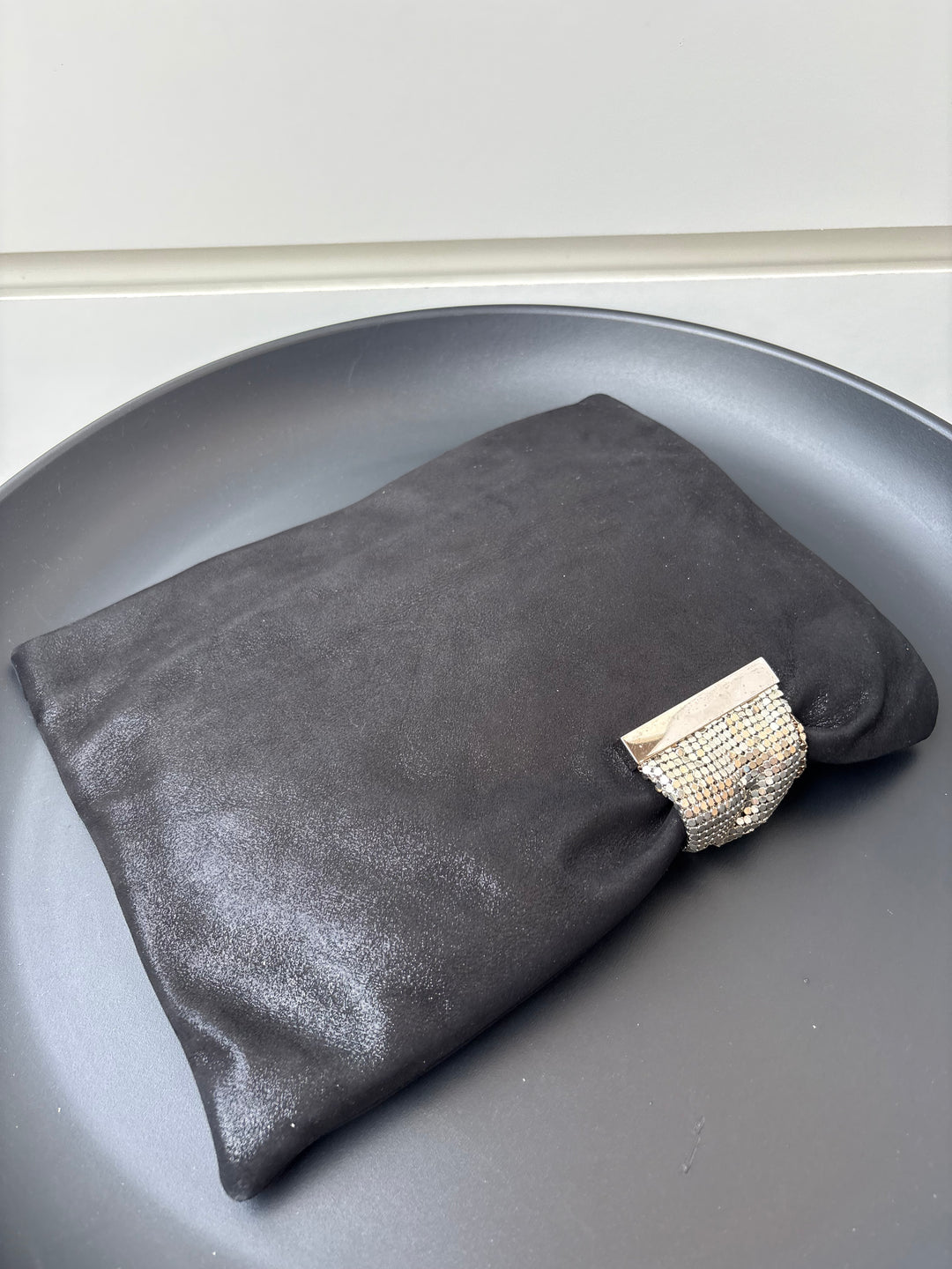 Jimmy Choo Chandra Black Embellished Clutch