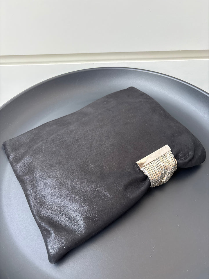 Jimmy Choo Chandra Black Embellished Clutch