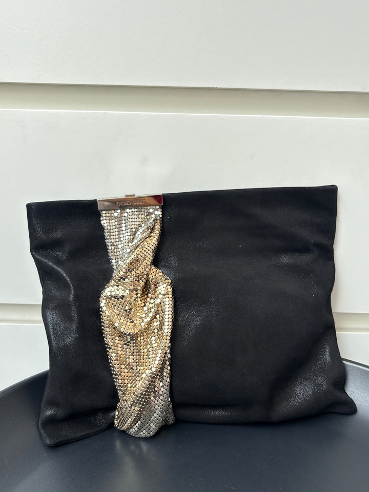 Jimmy Choo Chandra Black Embellished Clutch