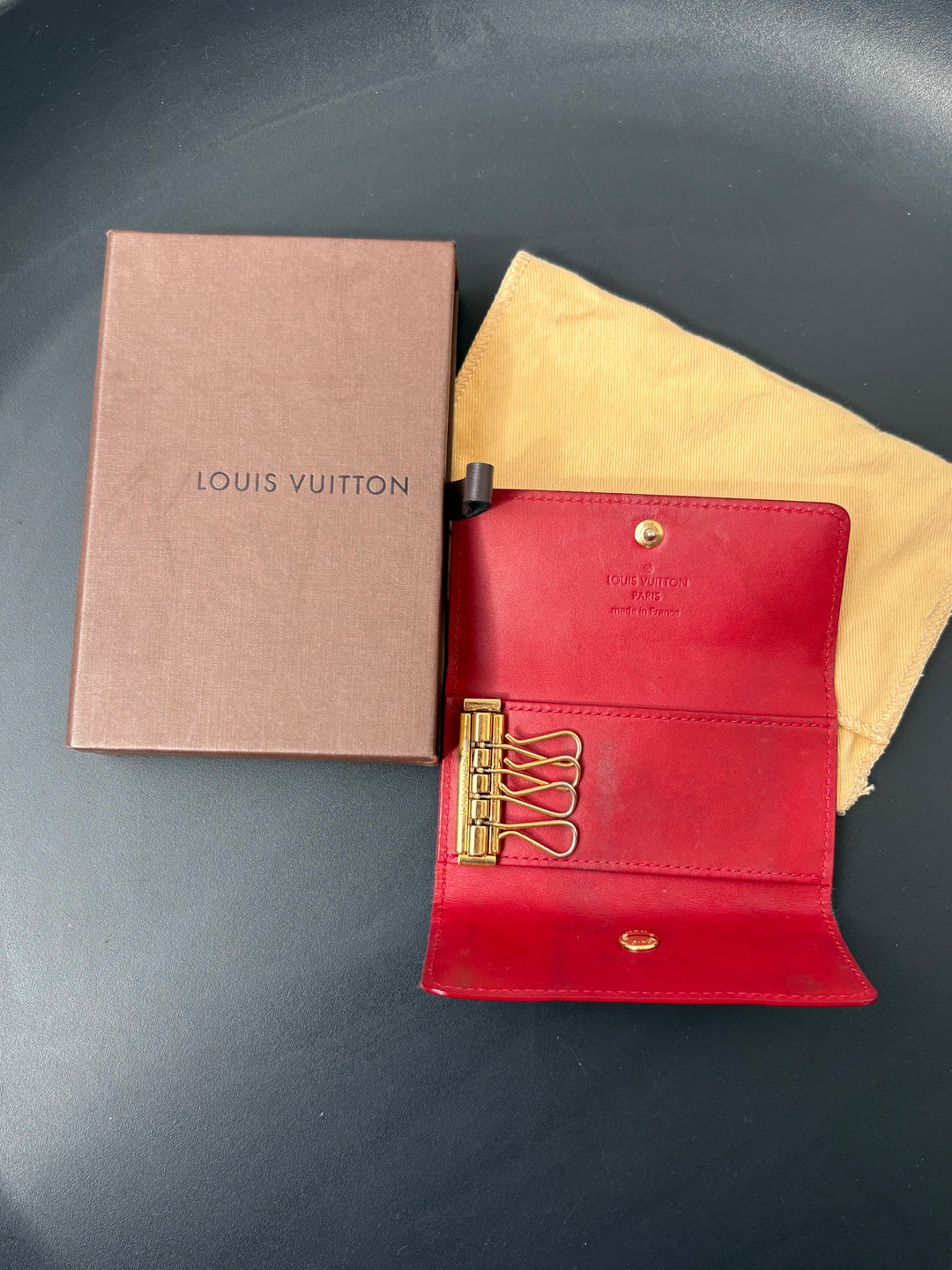 Louis Vuitton Monogram Vernis Multiclés 4 Ring Key Holder