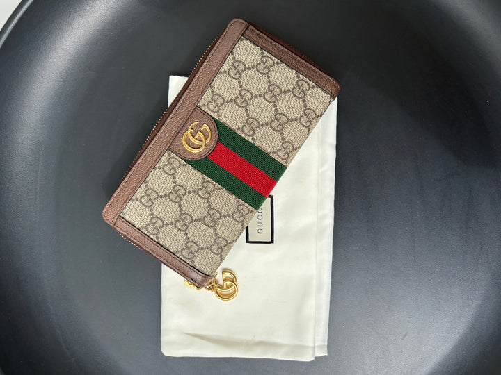 Gucci Ophidia zip around wallet