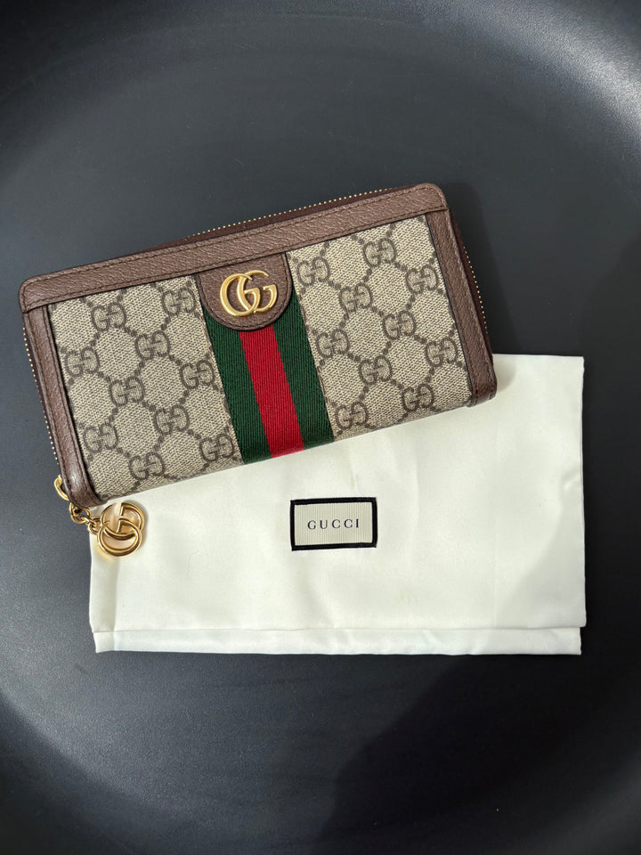 Gucci Ophidia zip around wallet