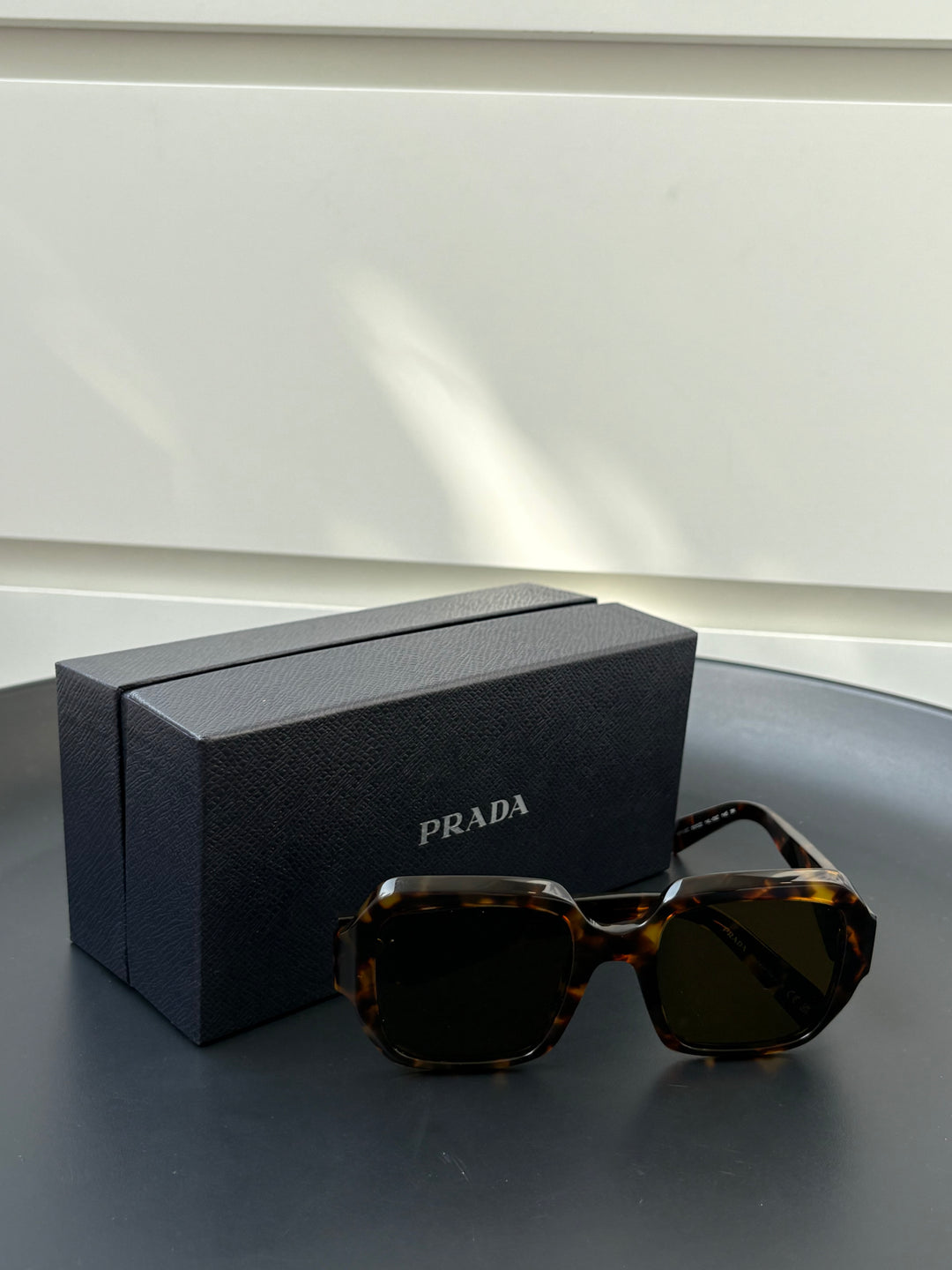 Prada Tortoiseshell Square-Frame Sunglasses
