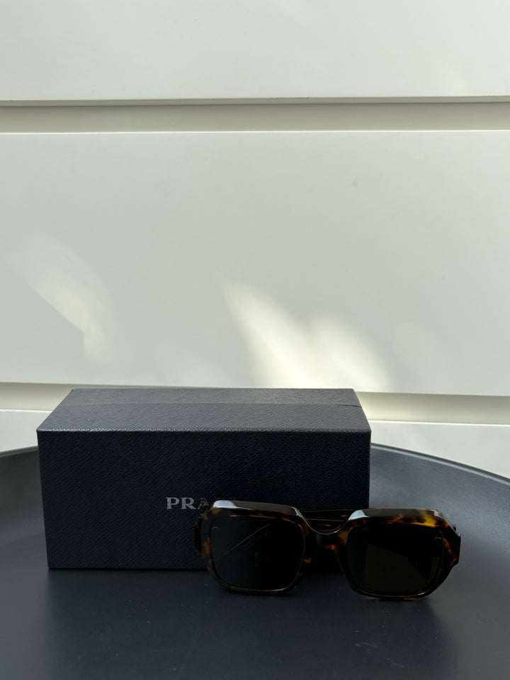 Prada Tortoiseshell Square-Frame Sunglasses