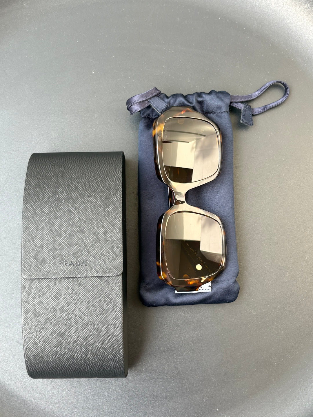 Prada Tortoiseshell Square-Frame Sunglasses