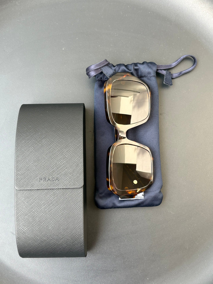 Prada Tortoiseshell Square-Frame Sunglasses
