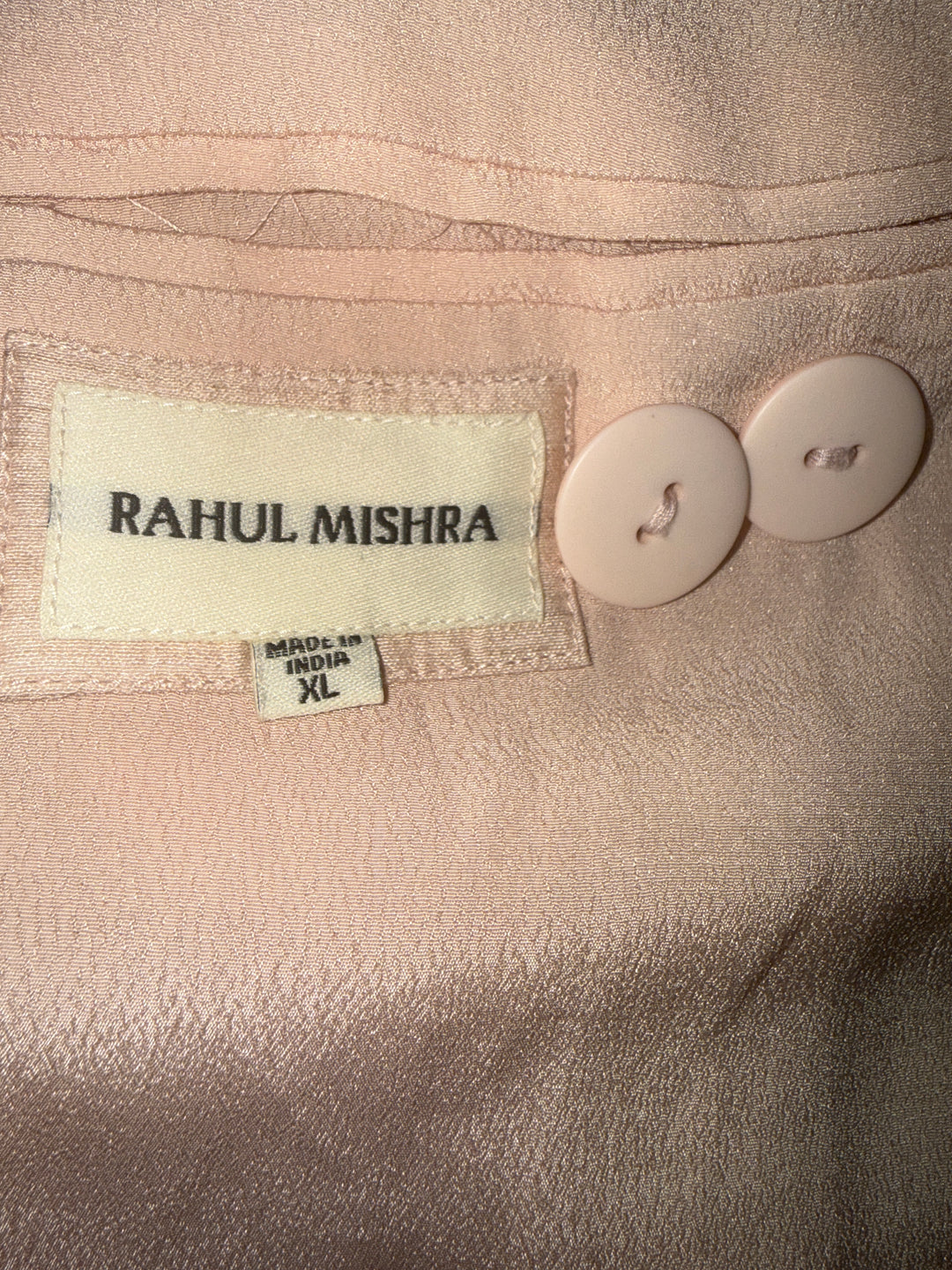 Rahul Mishra Blush Pink Embroidered Sherwani Set