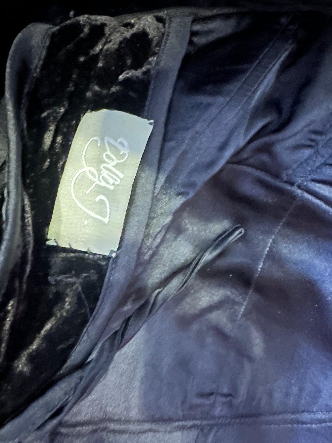 Dolly J Black Embellished Feather Gown