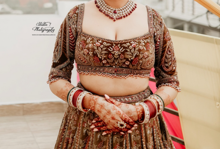 Payal Keyal Embroidered Bridal Lehenga Set