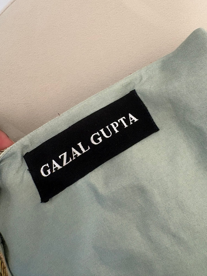 Gazal Gupta Mint Green Embroidered Skirt Set