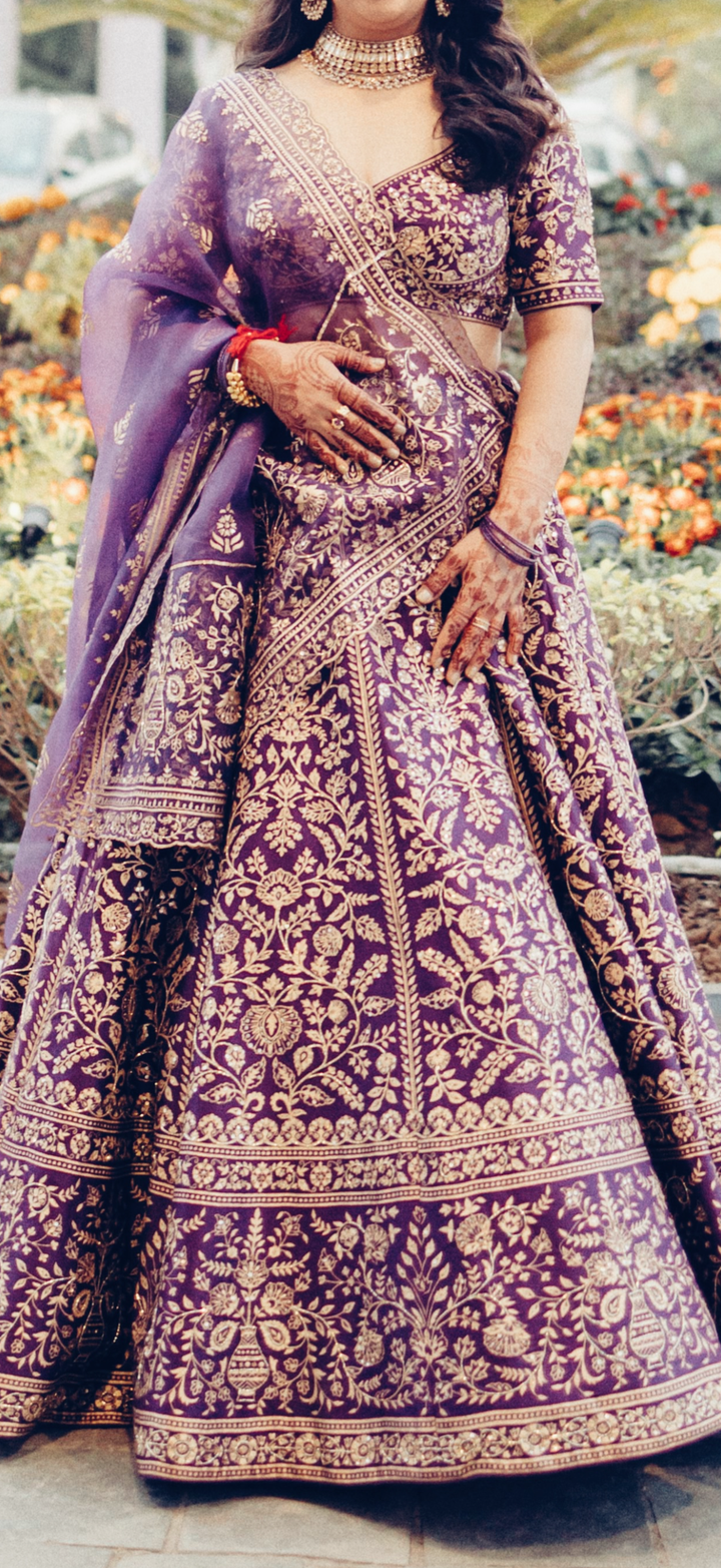 Jigar Mali Embroidered Lehenga Set