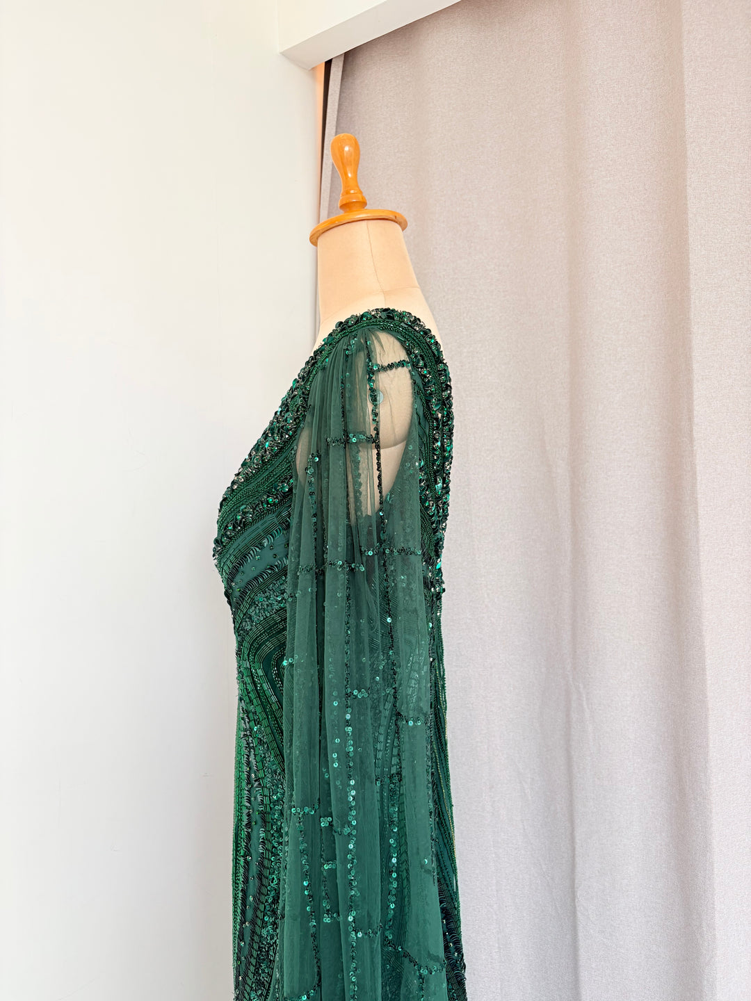 Bhawna Rao Emerald Green Embellished Gown