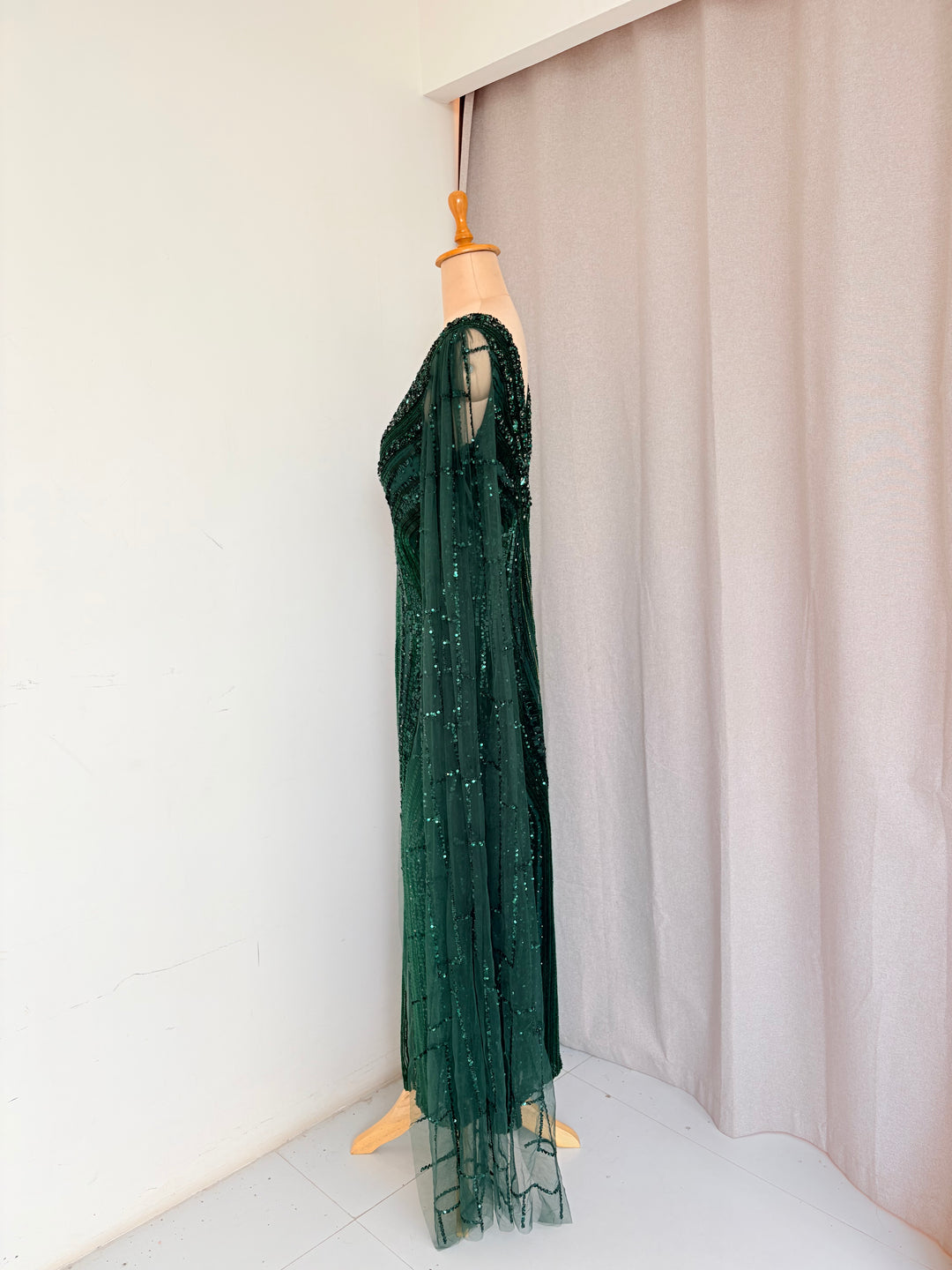 Bhawna Rao Emerald Green Embellished Gown