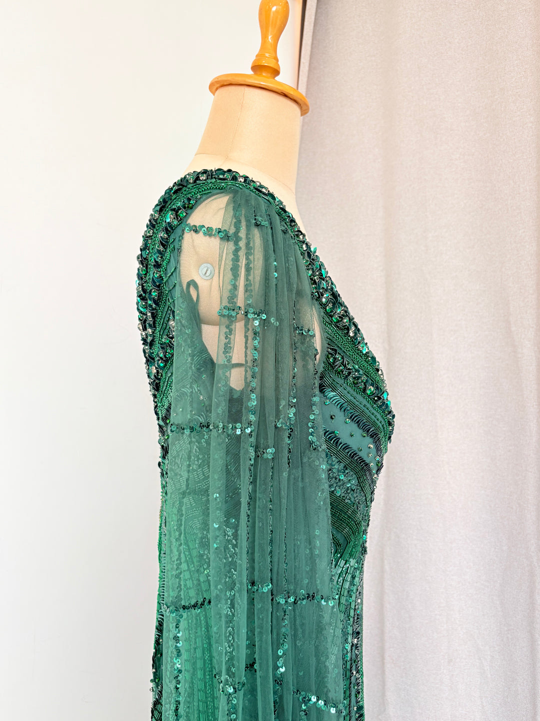 Bhawna Rao Emerald Green Embellished Gown