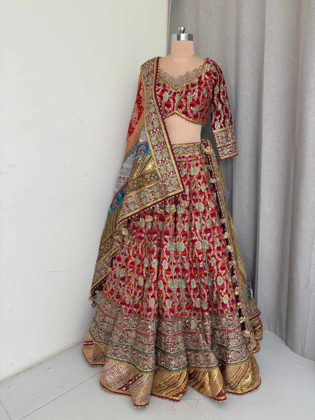 Rimple & Harpreet Multicolour Bridal Lehenga Set