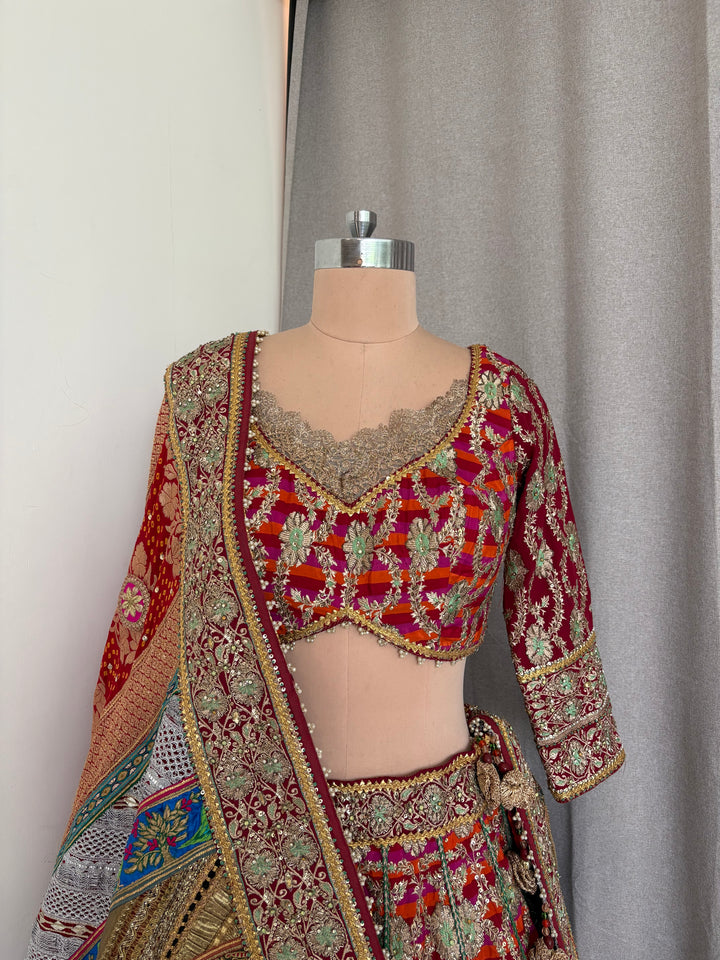 Rimple & Harpreet Multicolour Bridal Lehenga Set