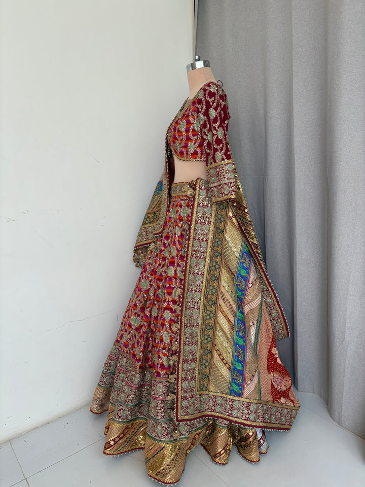 Rimple & Harpreet Multicolour Bridal Lehenga Set