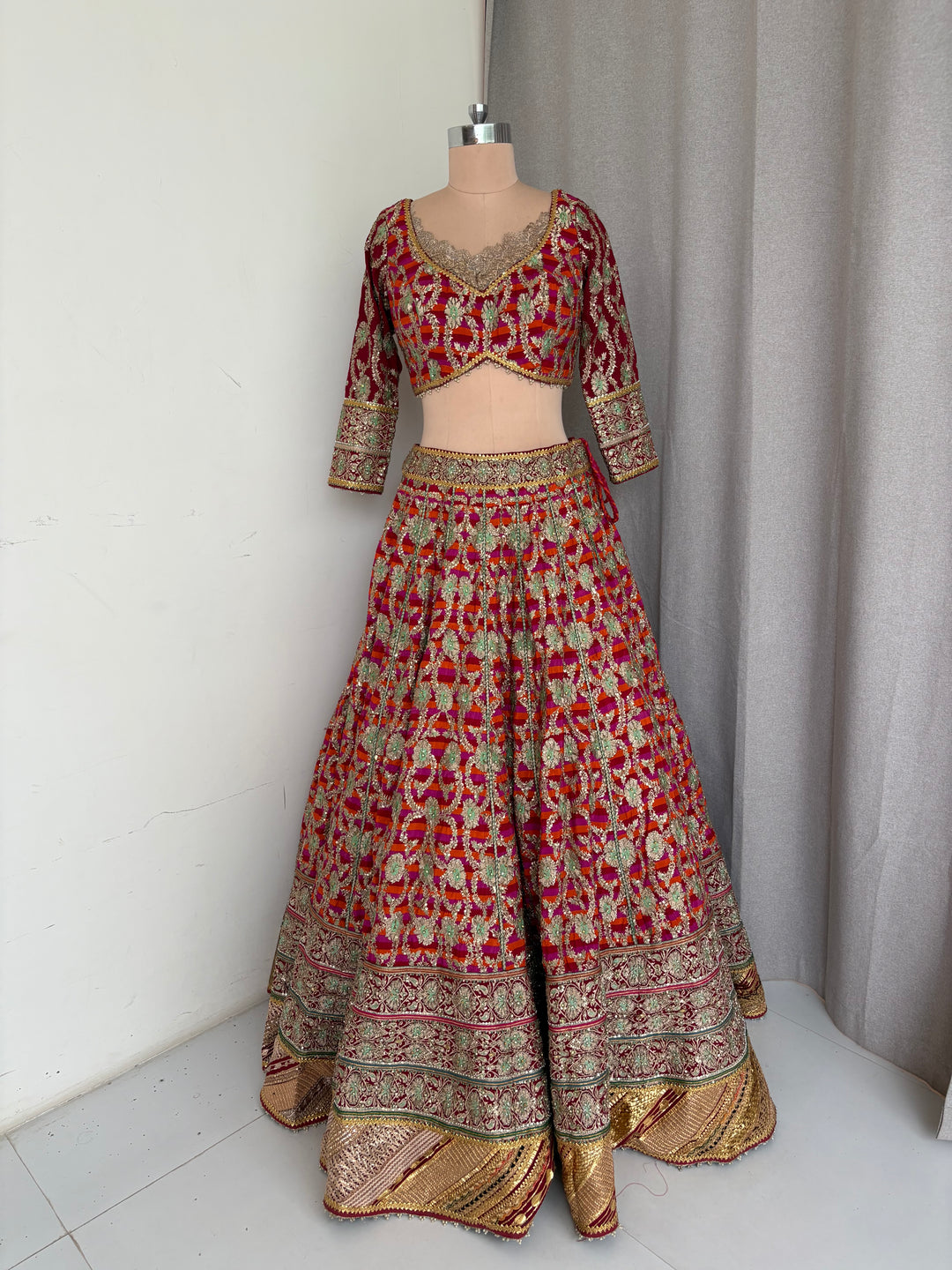 Rimple & Harpreet Multicolour Bridal Lehenga Set