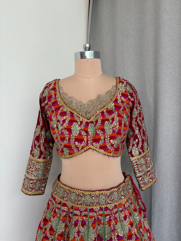 Rimple & Harpreet Multicolour Bridal Lehenga Set
