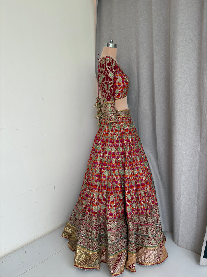 Rimple & Harpreet Multicolour Bridal Lehenga Set