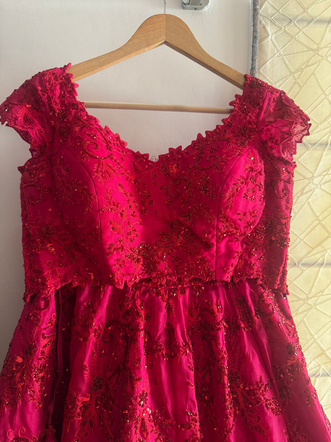 Anushree Reddy Red Lehenga Set