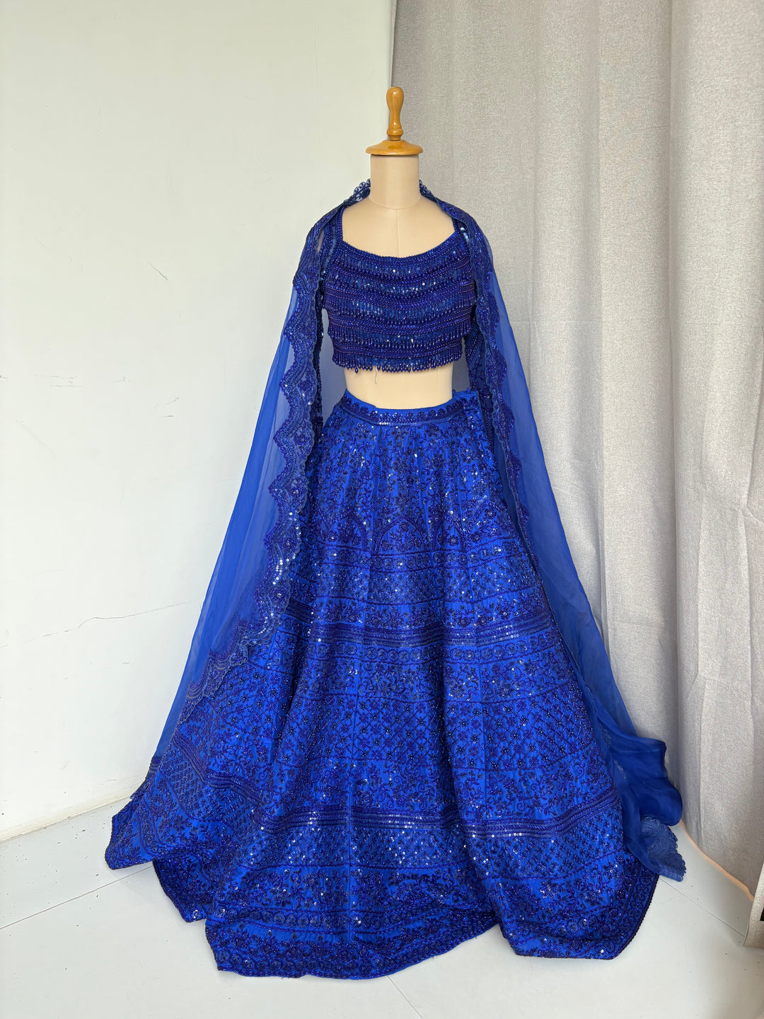 Rianta's Royal Blue Embellished Lehenga Set