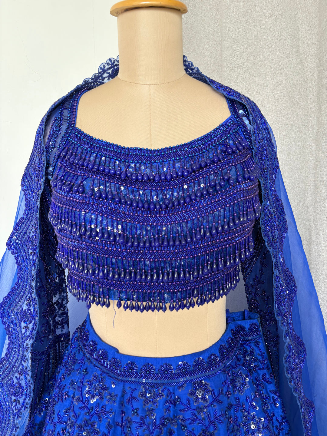Rianta's Royal Blue Embellished Lehenga Set
