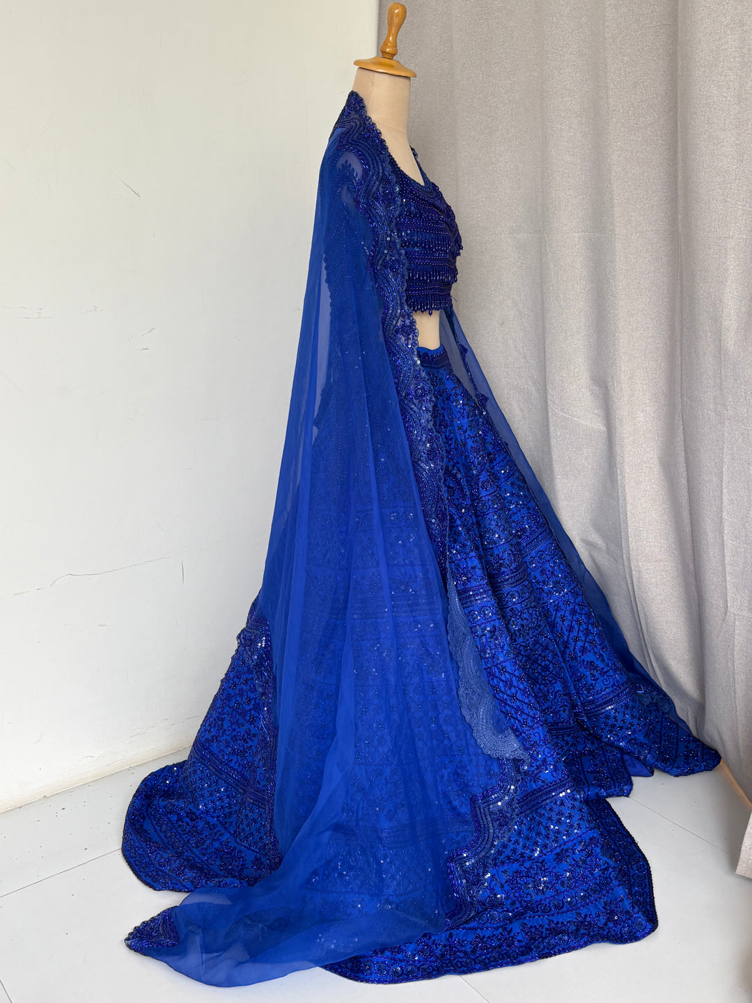 Rianta's Royal Blue Embellished Lehenga Set