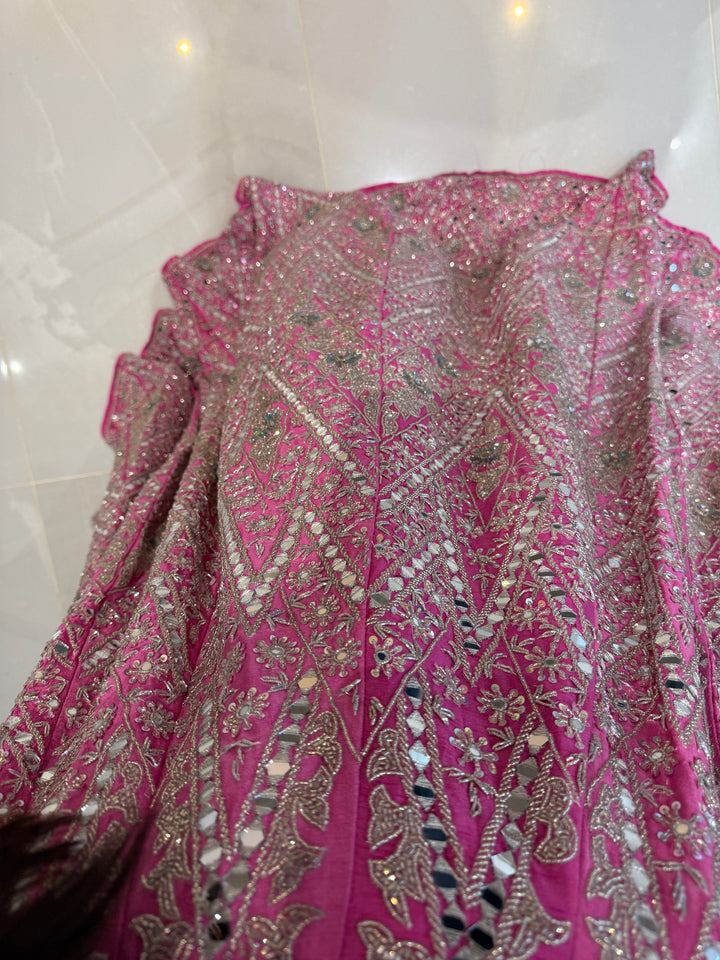 Surabhi Chopra Pink Embroidered Lehenga Set