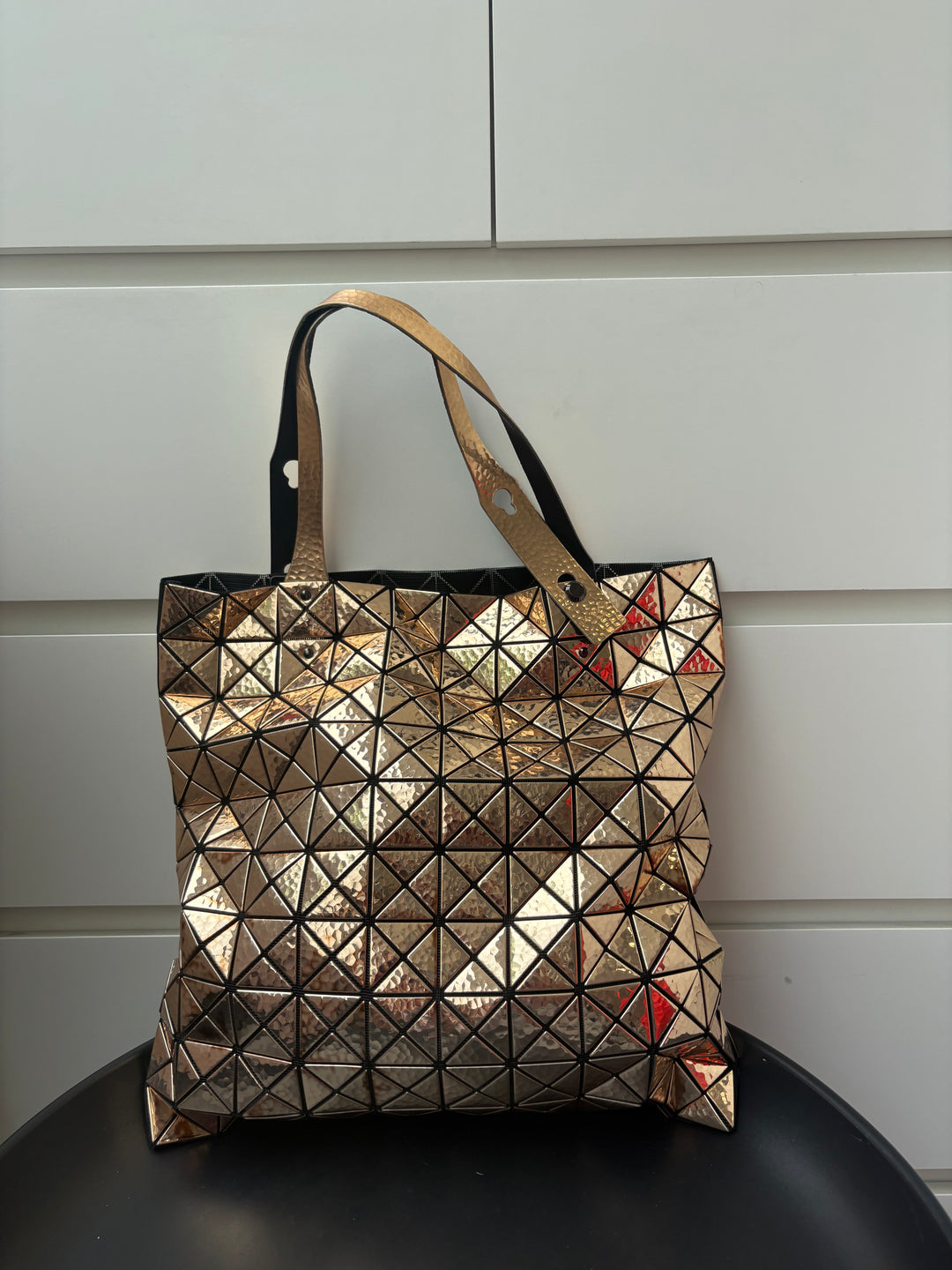 Bao Bao Issey Miyake Prism Metallic Bronze Tote Bag