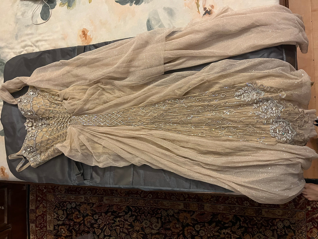 Shantanu & Nikhil Draped Embellished Gown