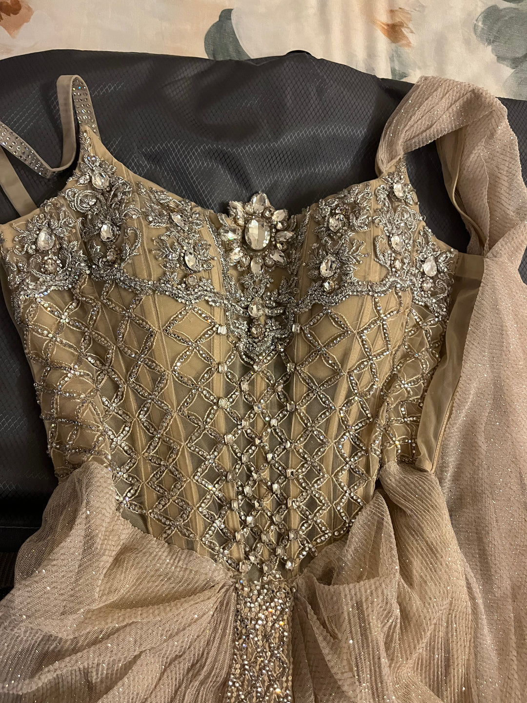 Shantanu & Nikhil Draped Embellished Gown