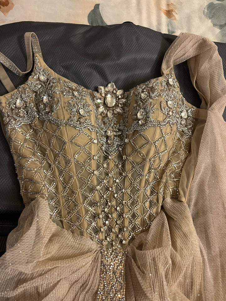 Shantanu & Nikhil Draped Embellished Gown