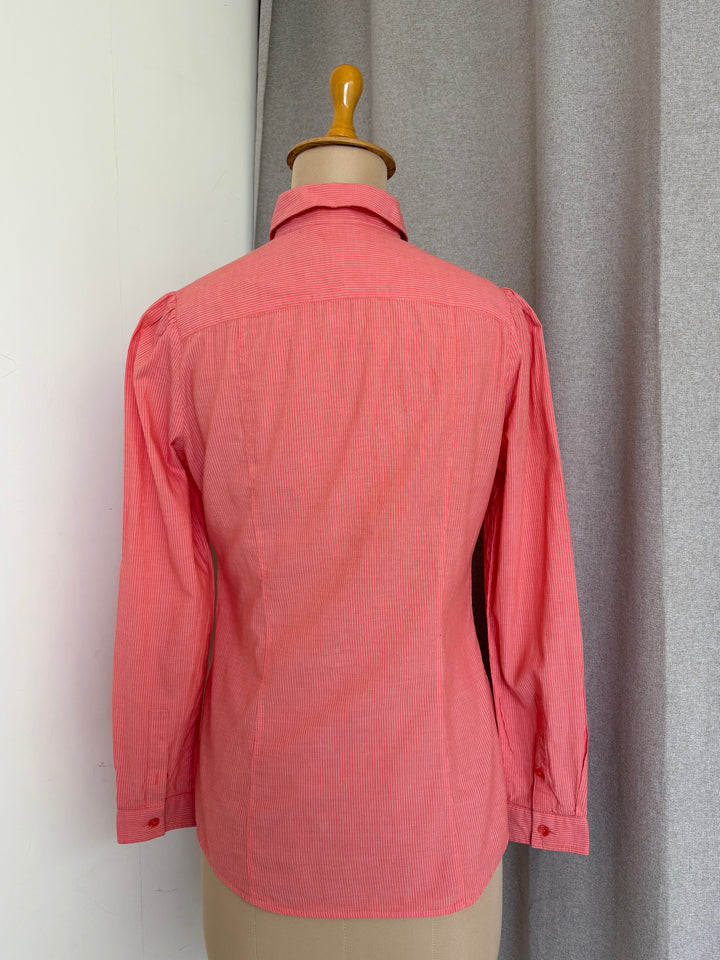 Burberry Pink Striped Cotton Button-Down Shirt
