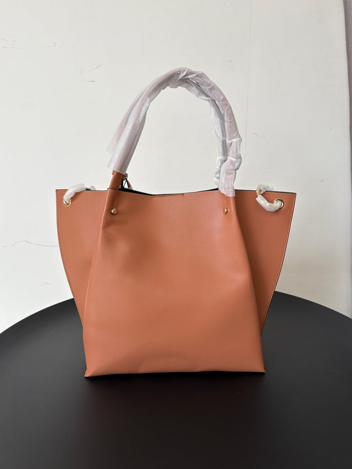 Armani Exchange Logo Embossed Tote Bag