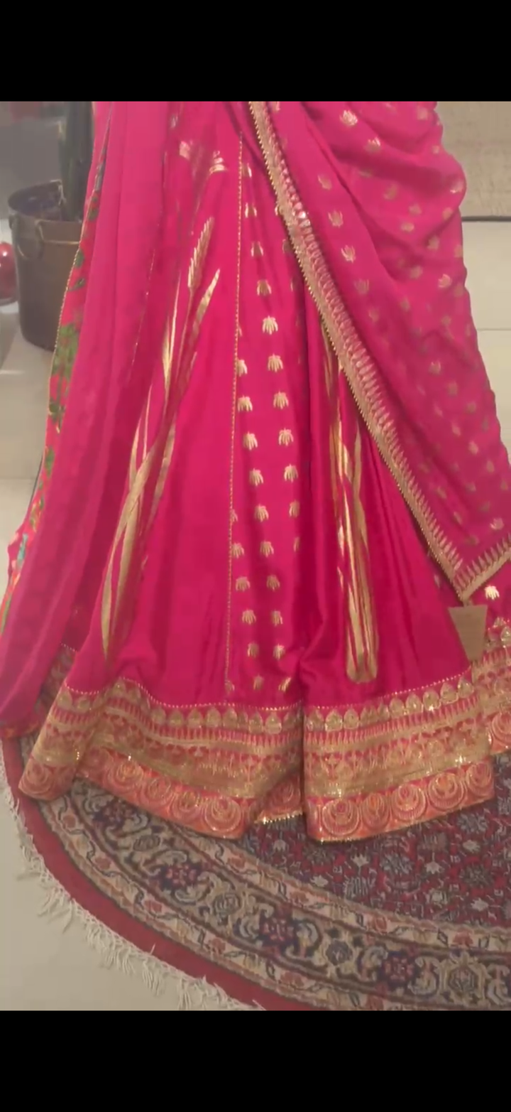 Masaba Gupta Pink Whispering Lily Lehenga Set