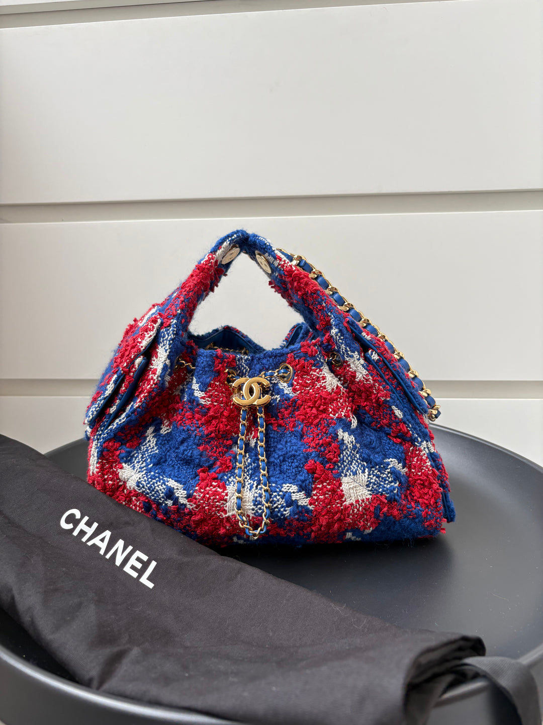 Chanel 25 Tweed Hobo Bag