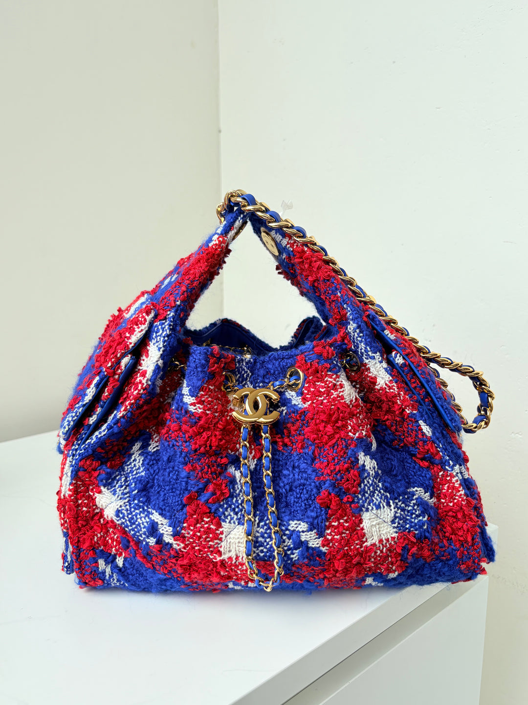 Chanel 25 Tweed Hobo Bag