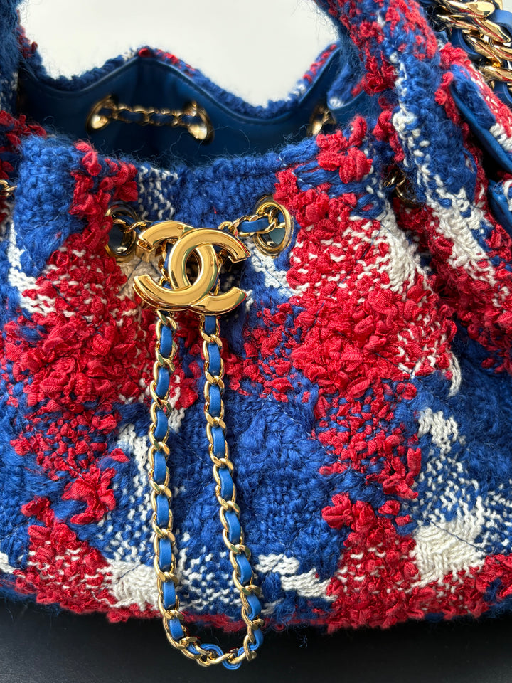 Chanel 25 Tweed Hobo Bag