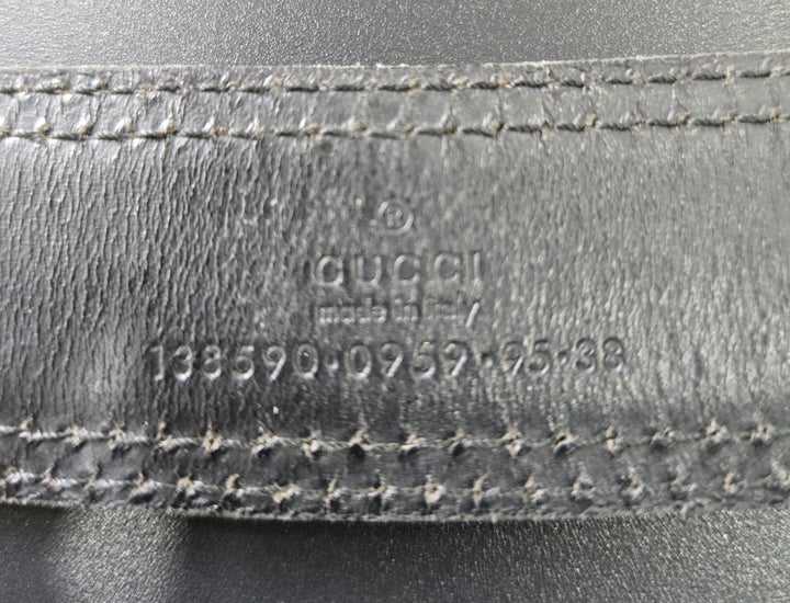 Gucci GG Buckle Leather Belt